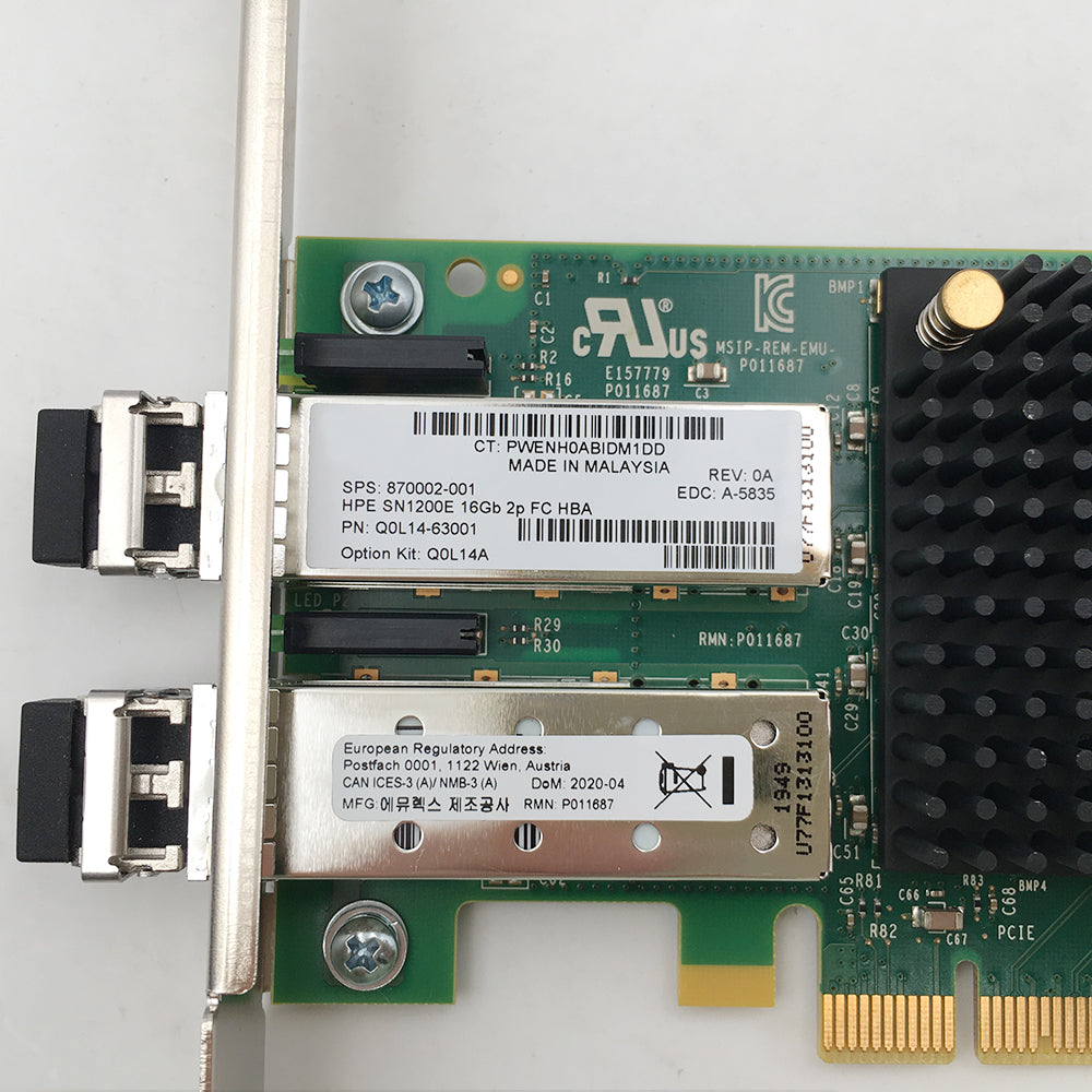 870002-001 HP SN1200E Q0L14A 16Gb Dual Port FC HBA Card Full