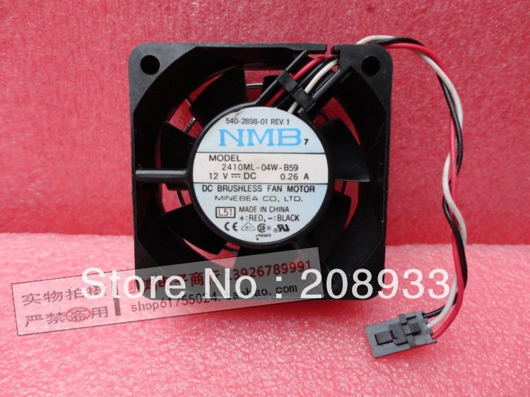 SUN server fan 540-2898-01 2410ML-04W-B59 L51 12V 0.26A 6025