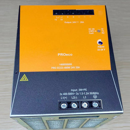 1469550000 Weidmuller Guide Rail Power Supply PRO ECO3 480W 24V 20A