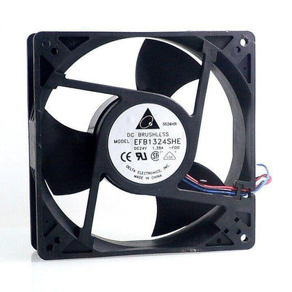 Delta 12738 12.7CM 127mm inverter device cooling fan 24V 1.38A EFB1324SHE-FOO 127*127*38mm