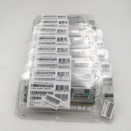 708643-B21 HP Server Memory 712384-081 715275-001 32G DDR3 1866 PC3-14900L ECC REG LRDIMM