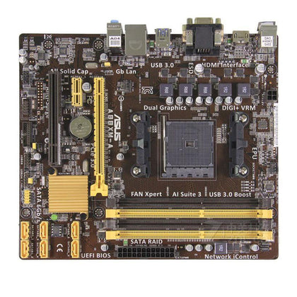 ASUS A88XM-A Desktop-Motherboard für AMD FM2/FM2+ DDR3 A88X A55 Gebrauchte MAINBOARD-PC-Boards