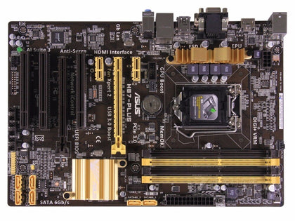 ASUS H87-PLUS motherboard LGA 1150 DDR3 USB3,0 SATA3 PCI-E 3.0 - inewdeals.com