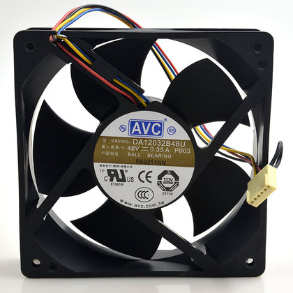 DA12032B48U 120mm 12032 48V 0.35A double ball bearing cooling fan for AVC 120*120*32mm