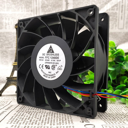 Delta 12038 12CM 120mm winds of fan 48V 0.75A FFC1248DE cooling fan 120*120*38mm