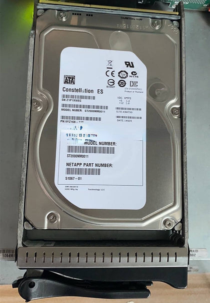 AS1000 G3 51067-01 2T 7.2K SATA-FC DS800-F10 Hard Drives