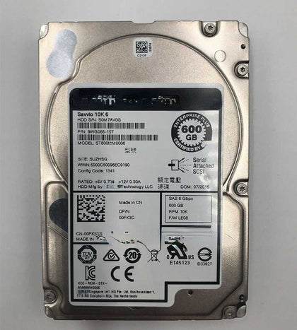 DELL SCV2080 SCV300 SCV360 600G 10K 2.5inch SAS Hard Drives