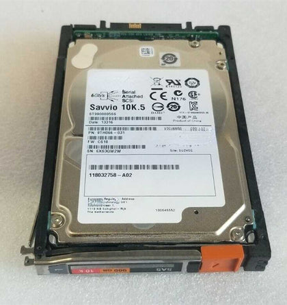 EMC 005049206 900G 10K 2.5 SAS V4-2S10-900 VNX5700 Hard Drives