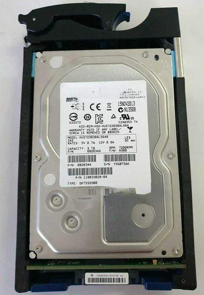 EMC 005050390 3T 7.2K SAS 3.5 6Gb VMAX 10K 20K 40K Hard Drives