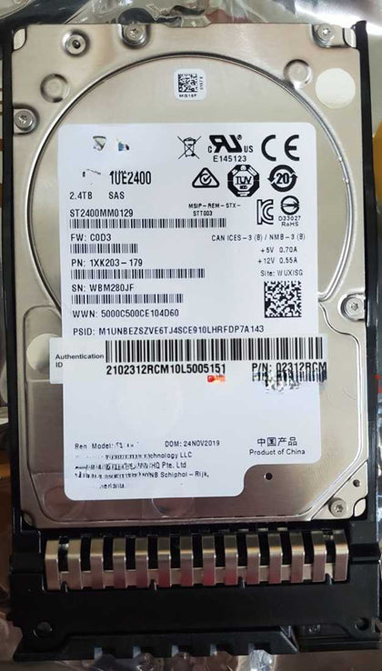 02312RCM 2.4T 10K 2.5 SAS RH2488H RH1288H V3 V4 V5 Hard Drives