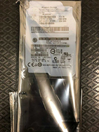 IBM 00Y2507 00Y2432 1.2T 10K 2.5 SAS V3500 V3700 Hard Drives