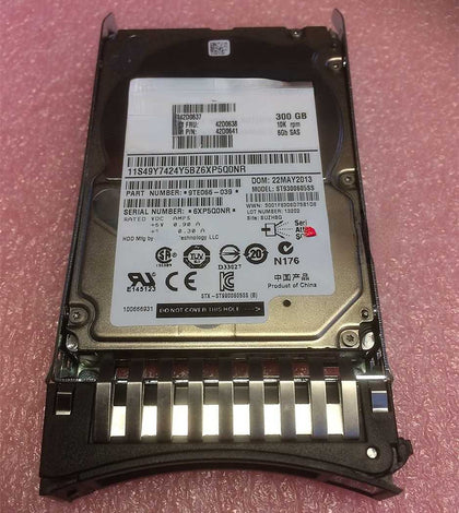 IBM 42D0637 300G 10K 2.5inch SAS 6G 42D0638 X3650 M4 Hard Drives