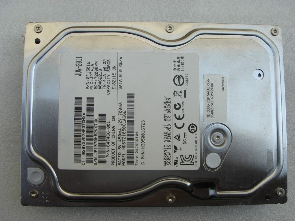 Hitachi HDS721050CLA362 500G Desktop Surveillance Hard Drive Single Di ...