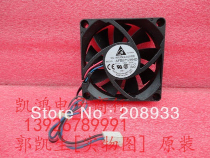 Delta AFB0712HHD 12V 0.30A 7CM 7020 three-line CPU chassis cooling fan-inewdeals.com