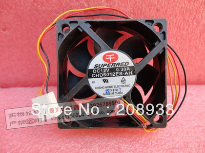 Benny SuperRed CHD6012ES-AH 6CM 12V 0.30A 4-line PWM cooling fan-inewdeals.com