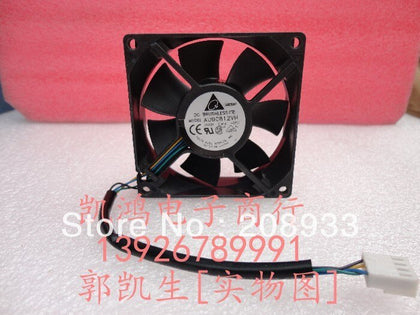 Delta 8025 8 cm 0.41A PWM CPU AUB0812VH wind capacity fan cooling fan-inewdeals.com