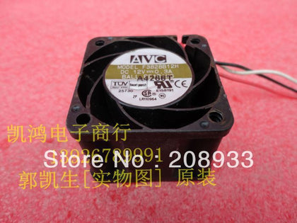 AVC F3828B12H 12V 0.3A 3828 3.8CM dual three-lane ball bearing cooling fan-inewdeals.com