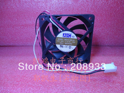 AVC DE07015B12U 12V 0.7A 7CM 7015 CPU Dual ball to three-wire chassis fan cooling fan-inewdeals.com