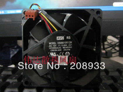 Genuine AVC 8015 three-pin speed amount of DS08015R12M windy CPU replacement fan-inewdeals.com