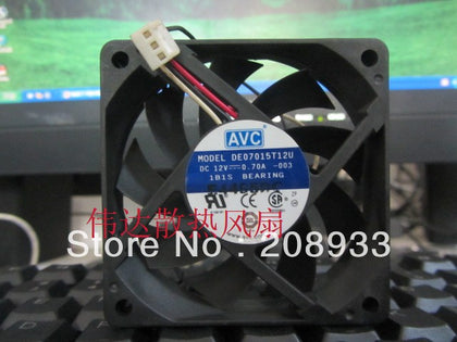 DE07015T12U 12V 0.7A 70 * 70 * 15MM wind capacity AVC cooling fan-inewdeals.com