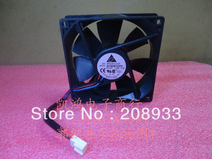 Delta AFB0912VH 12V 0.60A 9CM 9225 three-wire chassis cooling fan-inewdeals.com