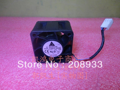 Delta FFB0412HN 12V 0.60A 4CM 4028 three-wire dual ball bearing cooling fan-inewdeals.com