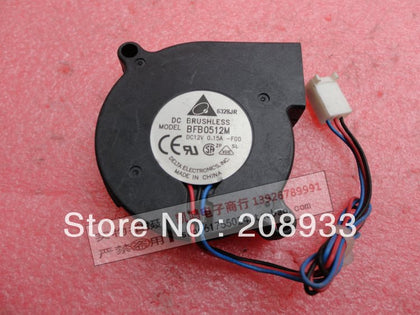 Delta 5CM turbo blowers double ball bearing fan 5015 12V 0.15A BFB0512M-F00 cooling fan-inewdeals.com