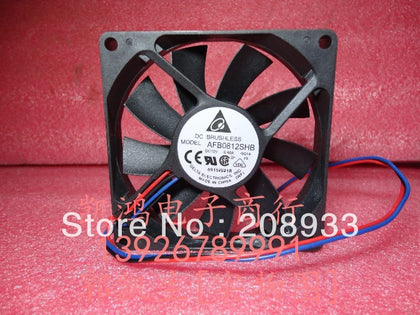 Delta AFB0812SHB 8015 12V 0.4A three-wire amount of wind speed fan cooling fan-inewdeals.com