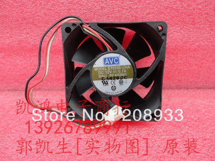 AVC E7025B12HA 12V 0.7A 7CM 7025 dual three-lane ball CPU fan cooling fan-inewdeals.com