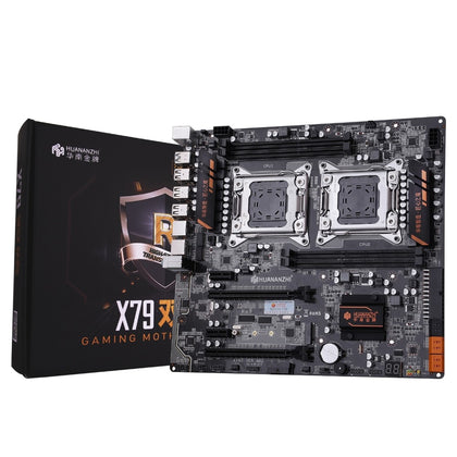 HUANANZHI X79-4D desktop motherboard M.2 slot dual LAN port discount dual X79 motherboard with dual CPU Xeon E5 2690 V2 3.0GHz - inewdeals.com