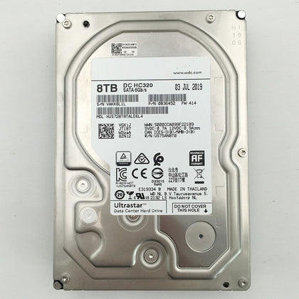 HUS728T8TALE6L4 WD Internal Hard Disk 8TB 7.2K 3.5inch SATA 6 Gb/s 256MB 7200RPM NAS Enterprise HDD