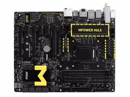 MSI Z97 MPOWER MAX motherboard Z97 LGA 1150 DDR3 Socket LGA 1150 i3 i5 i7 DDR3 16G SATA3 USB3.0 - inewdeals.com