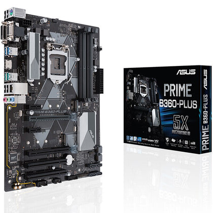 ASUS PRIME B360-PLUS B360 LGA 1151 DDR4 ATX Motherboard Master series PC mainboard - inewdeals.com