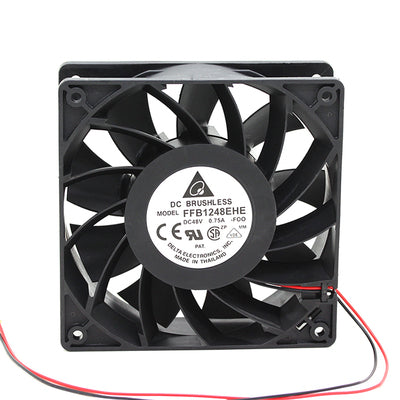 For Delta PFB1248UHE 120*120*38mm 120mm 12038 48V 1.20A four winds of wire PWM cooling fan