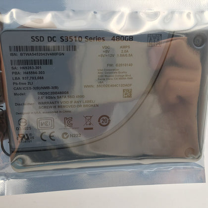 SSDSC2BB480G6 Intel DC S3510 480G SSD SATA 2.5 6G/S