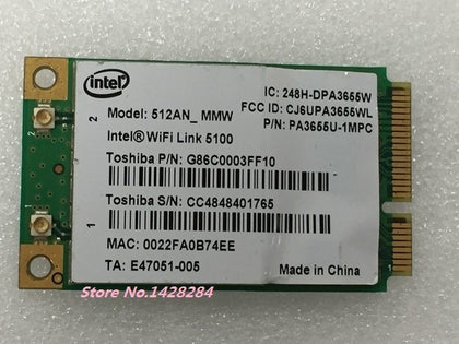 For Intel Wifi link 5100 512AN_MMW Mini PCI-E 300Mbps 802.11a/b/g/n 2.4 G/5.0 GHz WiFi Wireless card - inewdeals.com