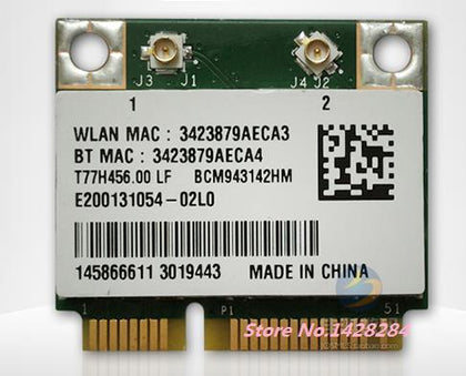 Broadcom BCM943142HM WIFI Bluetooth 4.0 802.11b/g/n Half Mini PCI-E WLAN wireless Card 300Mbps - inewdeals.com