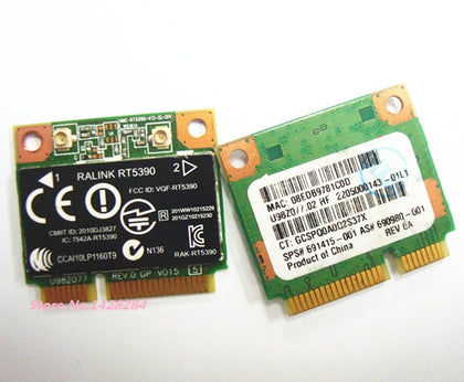 Laptop Wireless Card for HP CQ45 G4 4340S 4445s SPS 691415-001 Ralink RT5390 Half Mini PCI-E 802.11 b/g/n - inewdeals.com