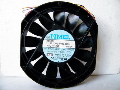 For NMB 5910PL-07W-B75 17025 17cm 170mm DC 48V 0.85A slim industrial cabinet cooling fan