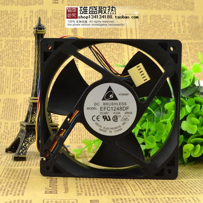 /Delta 12032 48V 0.33A 12cm Four-Wire Fan EFC1248DF-inewdeals.com