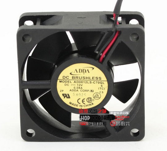 The ADDA AD0612LS-C70GL 6020 6CM 12V 0.08A oil cooling fan