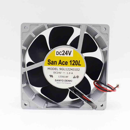 12038 1.0A 24V 120mm aluminum frame large air volume inverter fan 9GL1224J102 cooling fan