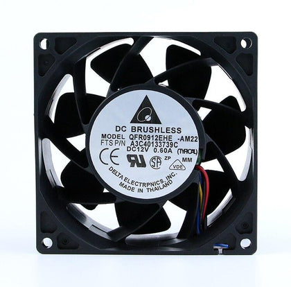 For Delta 9038 QFR0912EHE 12V 0.60A 90mm cm Mute 4-Wire PWM Cooling Fan