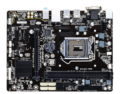 Desktop-Motherboard Gigabyte GA-B85M-D2V für Intel LGA 1150 DDR3 B85M-D2V USB2.0 USB3.0 16 GB DVI VGA B85 Gebrauchter PC-Computer.