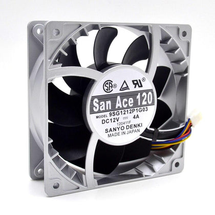 SANYO 12CM 120mm fan violence heat cooling fan 12038 12V 4A 9SG1212P1G03 120*120*38mm