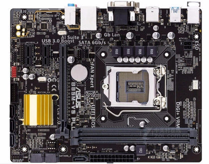 Asus B85M-V5 PLUS Desktop Motherboard B85 Socket LGA 1150 i7 i5 i3 DDR3 16G SATA3 Micro-ATX . - inewdeals.com