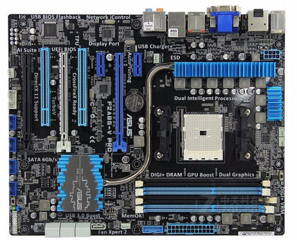 Asus F2A85-V PRO Desktop Motherboard A85X Socket FM2 DDR3 64G SATA3 USB3.0 ATX - inewdeals.com