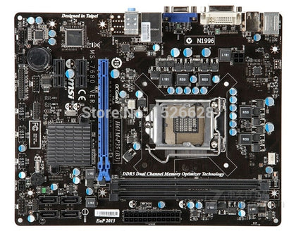 Desktop motherboard for MSI H61M-P35 DDR3 LGA 1155 All solid capacitors H61 motherboard - inewdeals.com