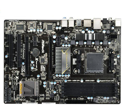 Used Desktop Motherboard ASRock 970 Extreme3 Socket AM3/AM3+ DDR3 For AMD CPU PC SALES